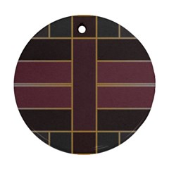 Vertical And Horizontal Rectangles Ornament (round)