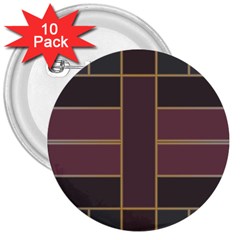 Vertical And Horizontal Rectangles 3  Button (10 Pack)