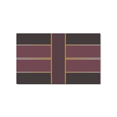 Vertical And Horizontal Rectangles Sticker (rectangular) by LalyLauraFLM