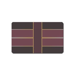 Vertical And Horizontal Rectangles Magnet (name Card)