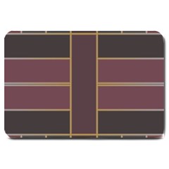 Vertical And Horizontal Rectangles Large Doormat