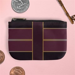 Vertical And Horizontal Rectangles Mini Coin Purse by LalyLauraFLM