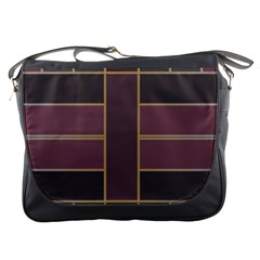 Vertical And Horizontal Rectangles Messenger Bag