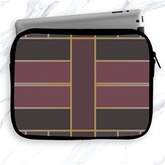 Vertical And Horizontal Rectangles Apple Ipad 2/3/4 Zipper Case