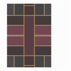 Vertical And Horizontal Rectangles Small Garden Flag by LalyLauraFLM