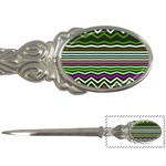 Chevrons and distorted stripes Letter Opener Front