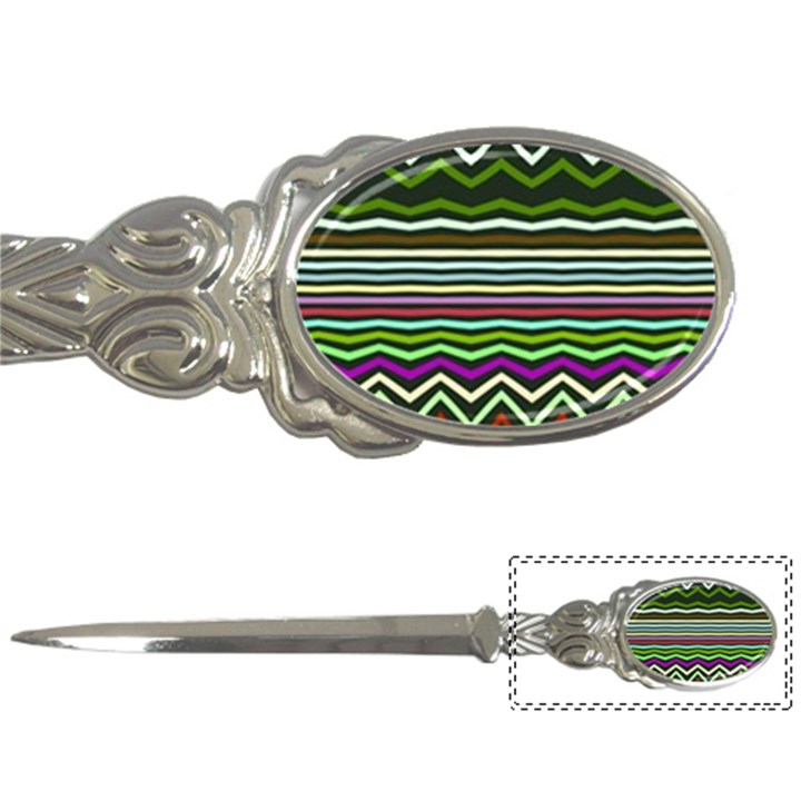 Chevrons and distorted stripes Letter Opener