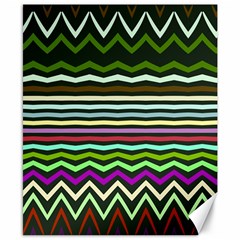 Chevrons And Distorted Stripes Canvas 8  X 10  by LalyLauraFLM