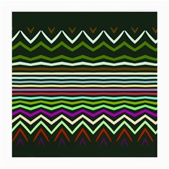 Chevrons And Distorted Stripes Medium Glasses Cloth