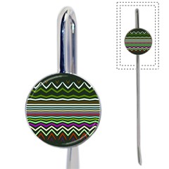 Chevrons And Distorted Stripes Book Mark