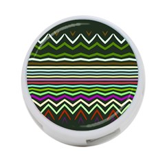 Chevrons And Distorted Stripes 4-port Usb Hub (two Sides)