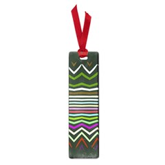 Chevrons And Distorted Stripes Small Book Mark