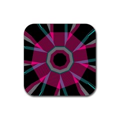 Striped Hole Rubber Coaster (square)