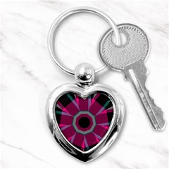 Striped Hole Key Chain (heart)