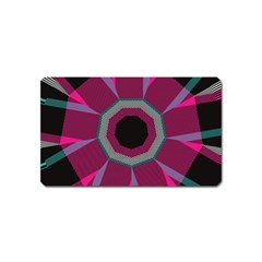 Striped Hole Magnet (name Card) by LalyLauraFLM