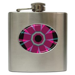 Striped Hole Hip Flask (6 Oz) by LalyLauraFLM