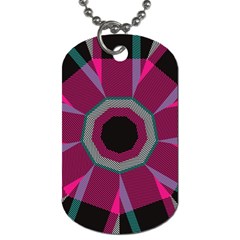 Striped Hole Dog Tag (two Sides)