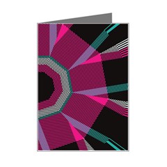 Striped Hole Mini Greeting Card by LalyLauraFLM