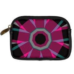 Striped Hole Digital Camera Leather Case by LalyLauraFLM