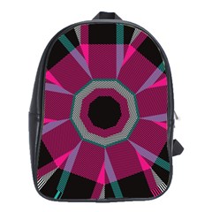 Striped Hole School Bag (large) by LalyLauraFLM