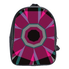 Striped Hole School Bag (xl) by LalyLauraFLM