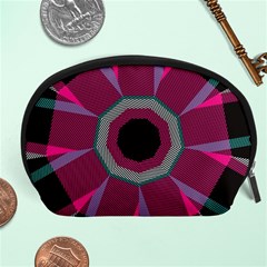 Striped Hole Accessory Pouch by LalyLauraFLM