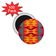 Colorful Tribal Texture 1 75  Magnet (100 Pack) 