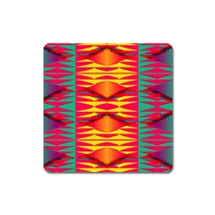 Colorful Tribal Texture Magnet (square)