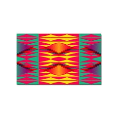 Colorful Tribal Texture Sticker Rectangular (10 Pack)