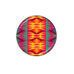 Colorful Tribal Texture Hat Clip Ball Marker by LalyLauraFLM