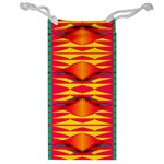 Colorful tribal texture Jewelry Bag Front