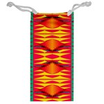 Colorful tribal texture Jewelry Bag Back