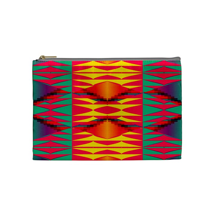 Colorful tribal texture Cosmetic Bag (Medium)