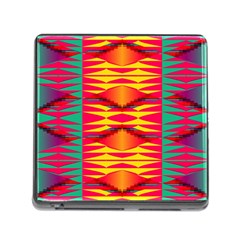 Colorful Tribal Texture Memory Card Reader (square) by LalyLauraFLM