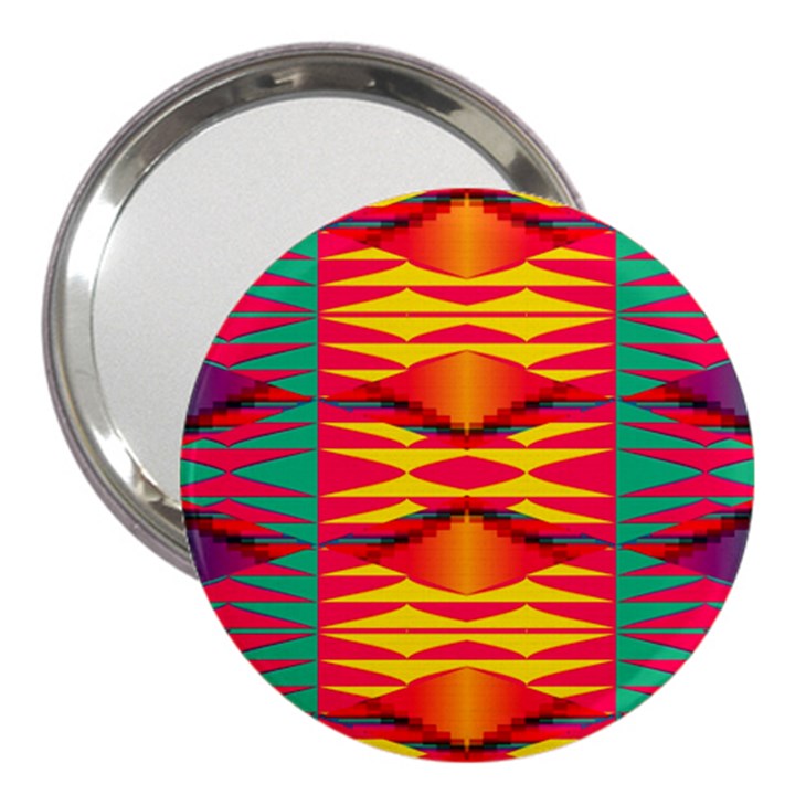 Colorful tribal texture 3  Handbag Mirror