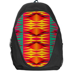 Colorful Tribal Texture Backpack Bag by LalyLauraFLM