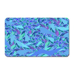 Blue Confetti Storm Magnet (rectangular)