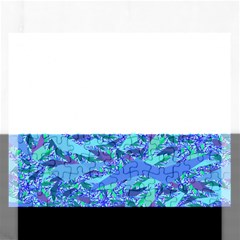 Blue Confetti Storm Jigsaw Puzzle (rectangle)