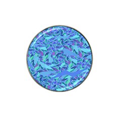 Blue Confetti Storm Golf Ball Marker (for Hat Clip)