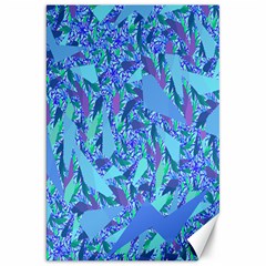 Blue Confetti Storm Canvas 20  X 30  (unframed)