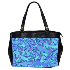 Blue Confetti Storm Oversize Office Handbag (two Sides) by KirstenStar