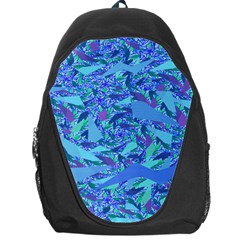 Blue Confetti Storm Backpack Bag by KirstenStar