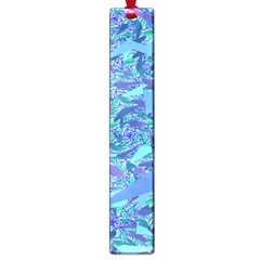 Blue Confetti Storm Large Bookmark