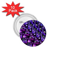  Blue Purple Glass 1 75  Button (10 Pack) by KirstenStar