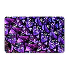  Blue Purple Glass Magnet (rectangular)