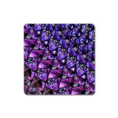  Blue Purple Glass Magnet (square)