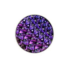  Blue Purple Glass Golf Ball Marker 10 Pack (for Hat Clip)