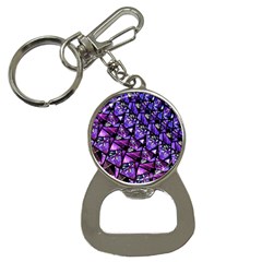  Blue Purple Glass Bottle Opener Key Chain