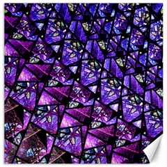  Blue Purple Glass Canvas 16  X 16  (unframed) by KirstenStar