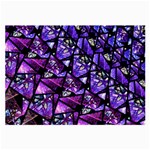  Blue purple Glass Glasses Cloth (Large, Two Sided) Front